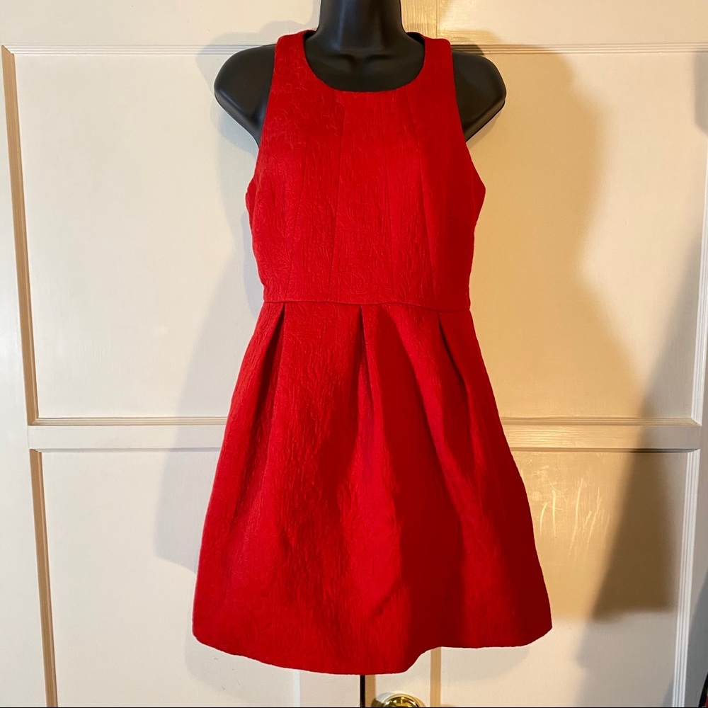Moulinette Soeurs Red Cocktail Dress sz 4 NWOT
